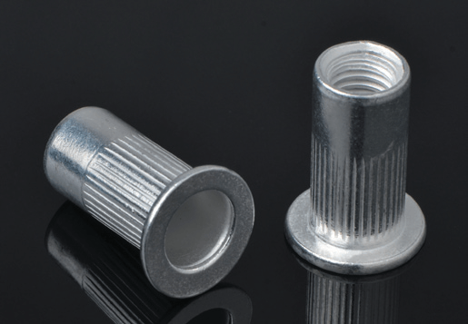 Aluminium Flat Caput Knurled Corpus Rivet Nucis Nucis Part Type