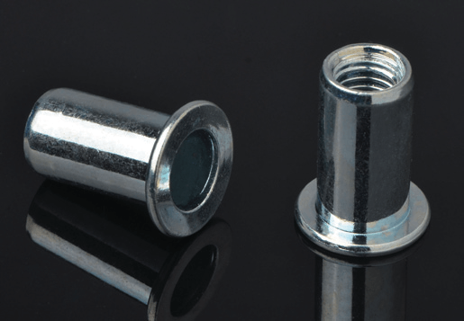 Steel Flat caput per corpus patet Rivet nut aperto genus