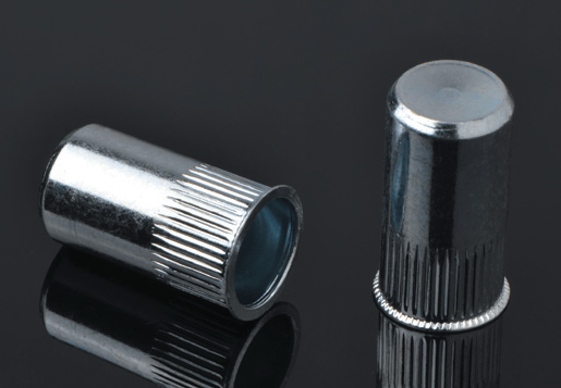 Steel redigendum caput Knurled corpus Rivet nucis clausa finem type