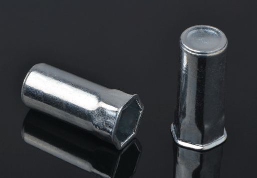 Steel redigendum Hex Caput interiore, HEX Corpus Rivet Nucis clausa finis type