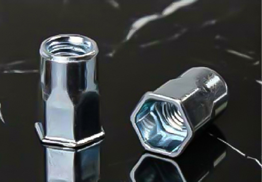 Steel UK redigendum HEX Caput interiore-HEX Corpus Rivet Nun Open Type